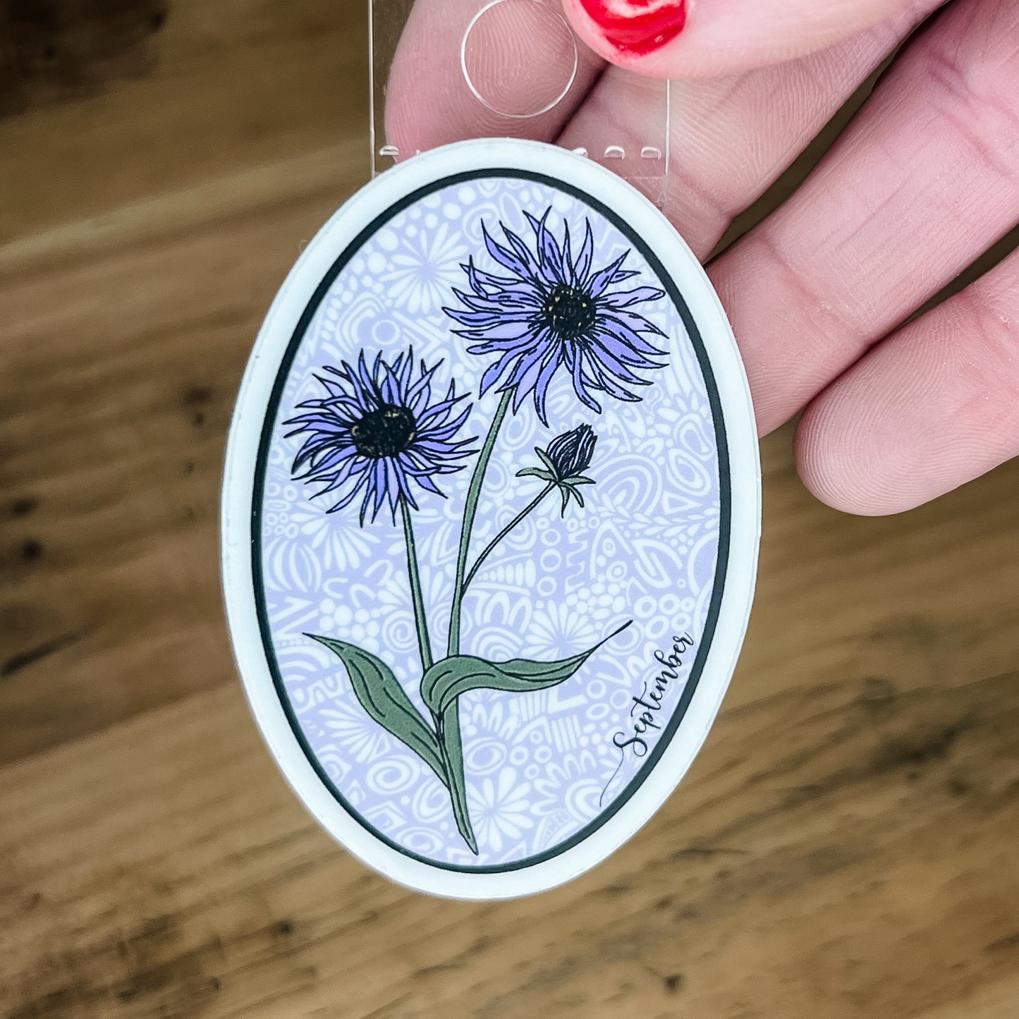 Birth Month Flower Sticker