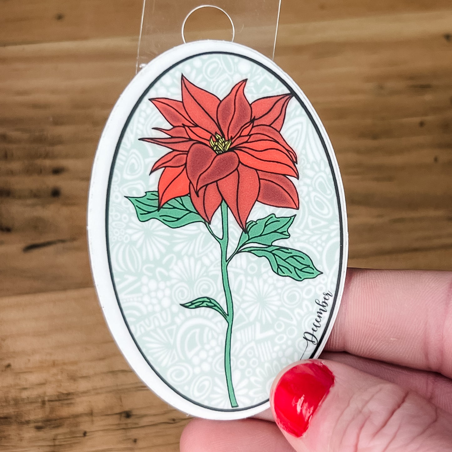 Birth Month Flower Sticker
