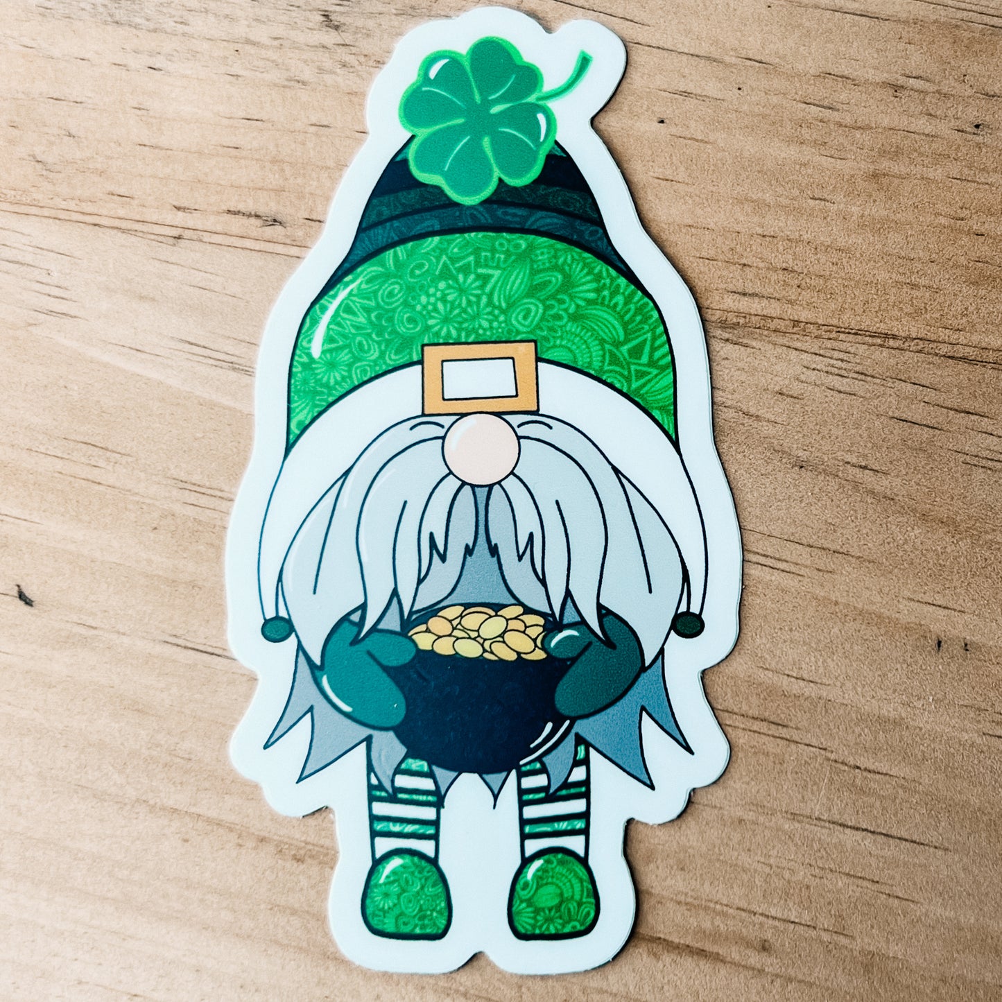St Pattys Day Gnome Sticker