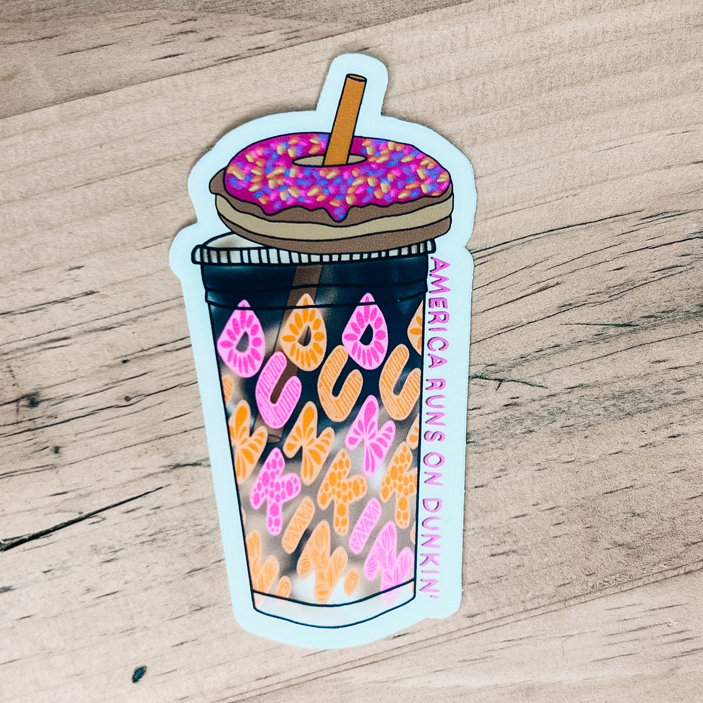 Runs on DNKN’ Sticker