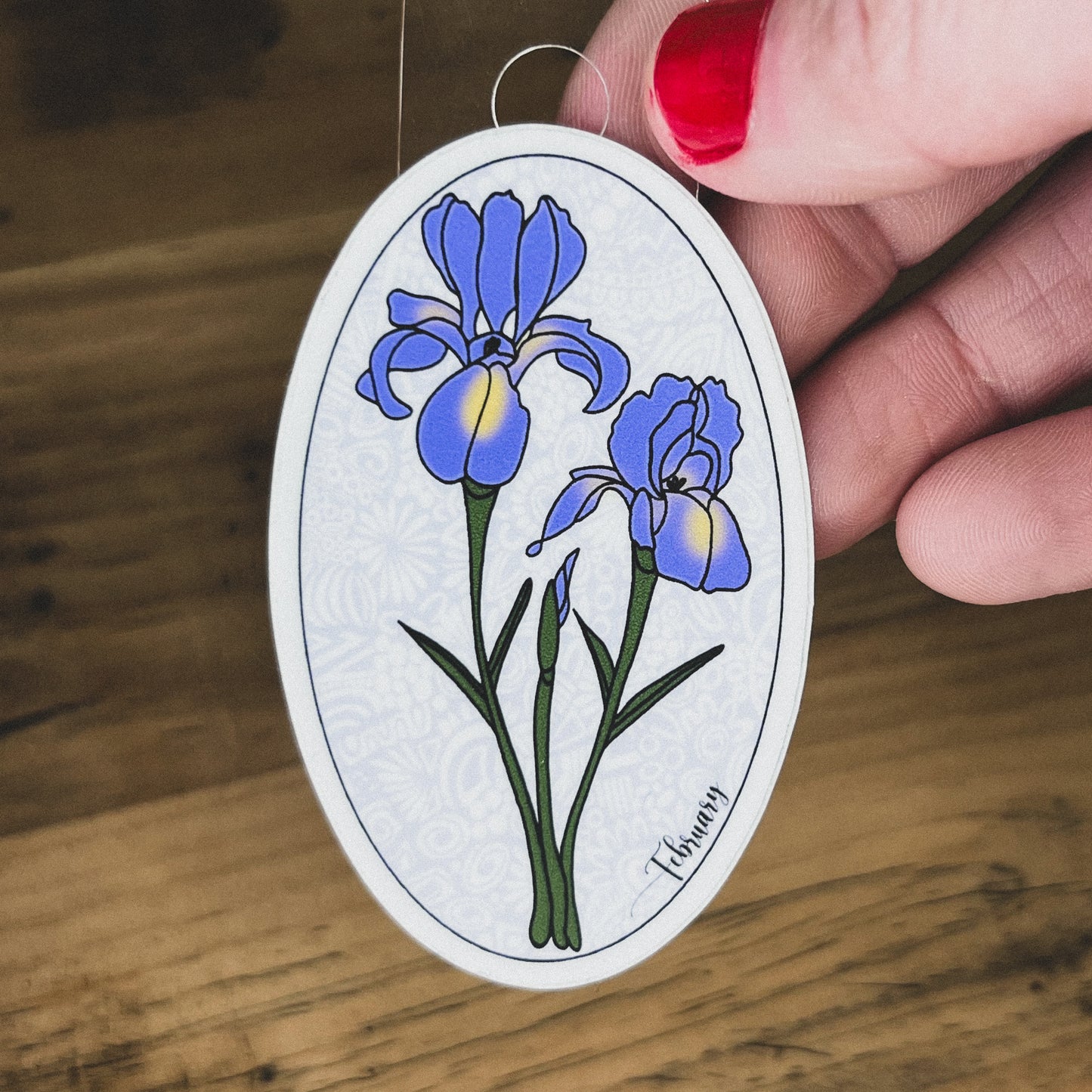 Birth Month Flower Sticker
