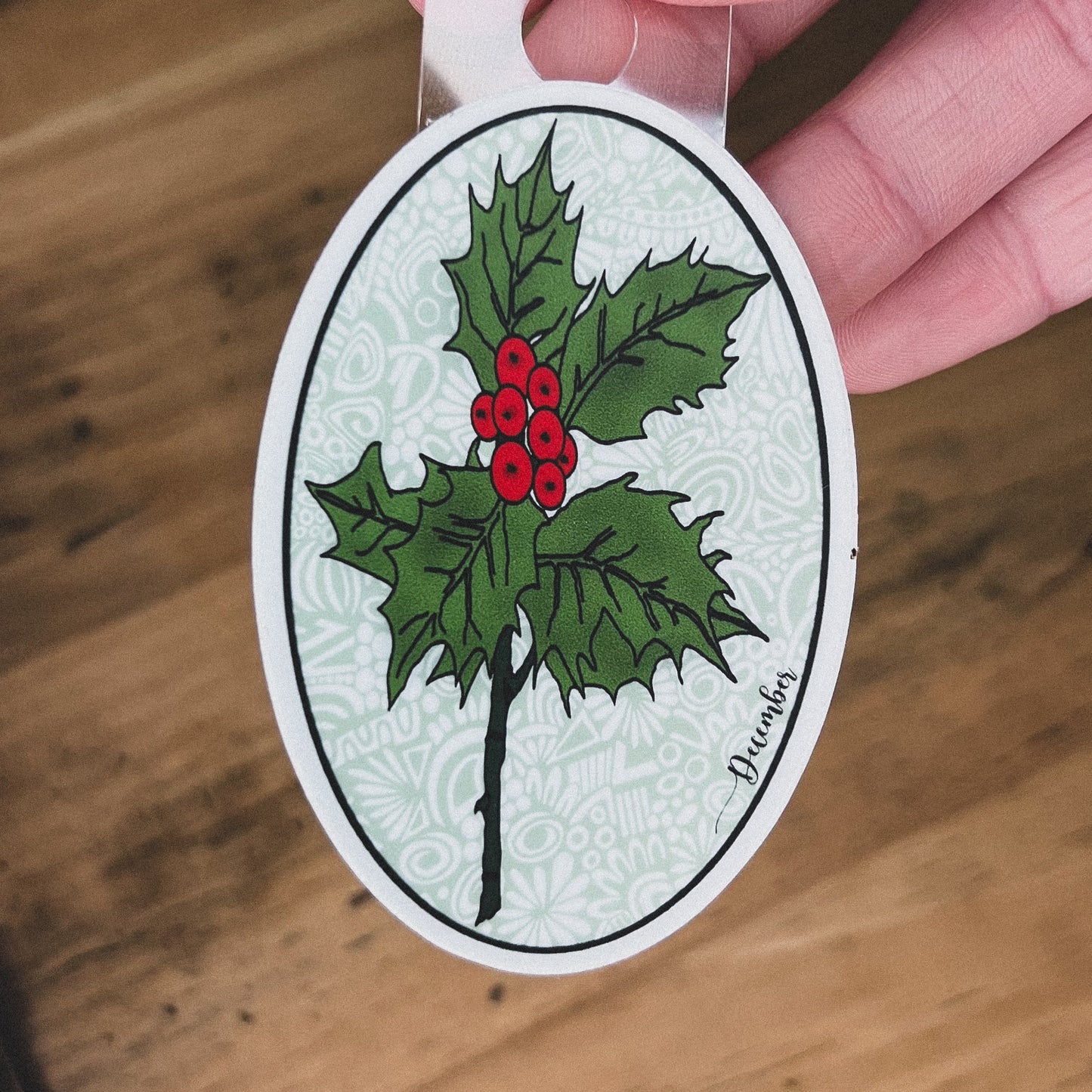 Birth Month Flower Sticker