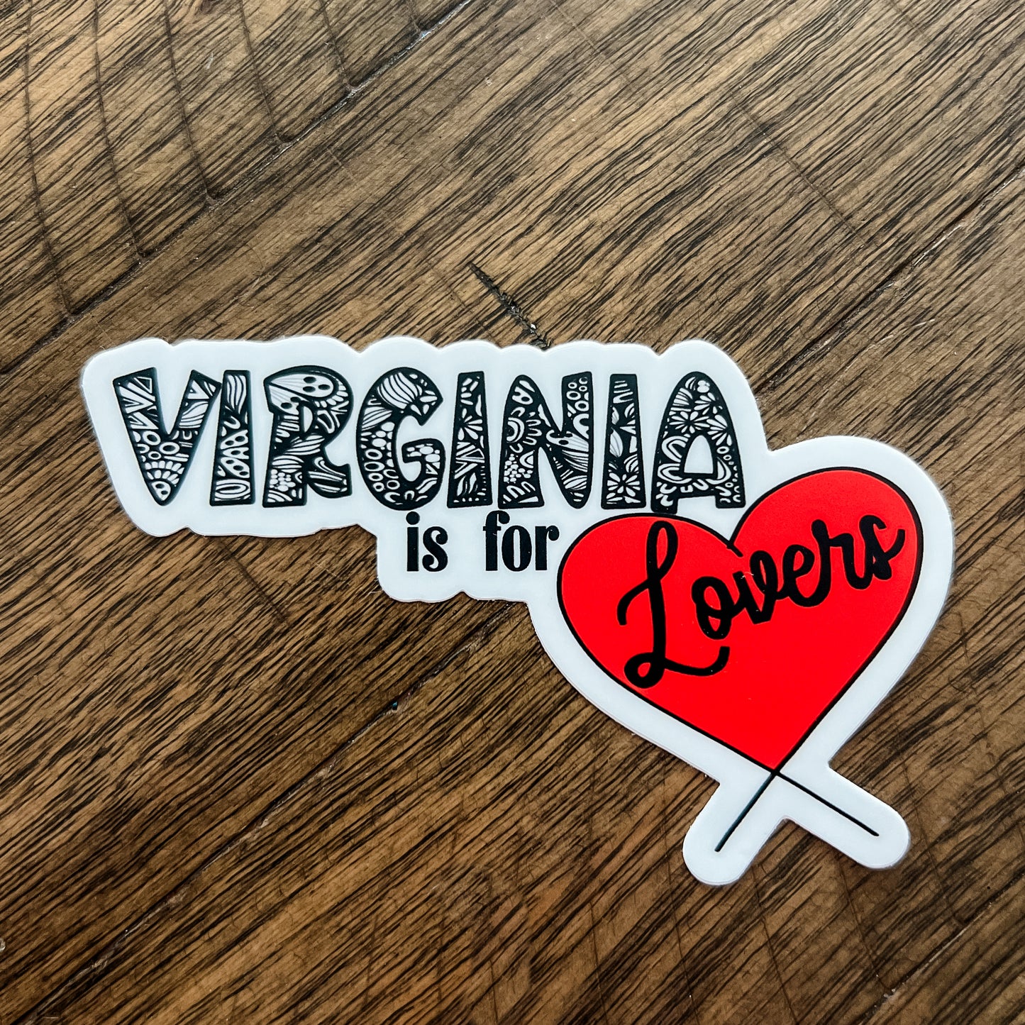4” Virginia is for Lovers Sticker