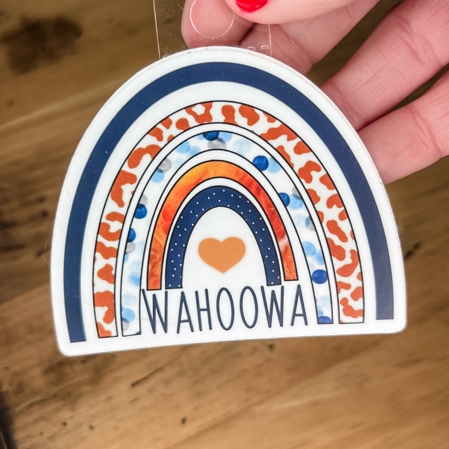 Large School Colors Rainbow Stickers