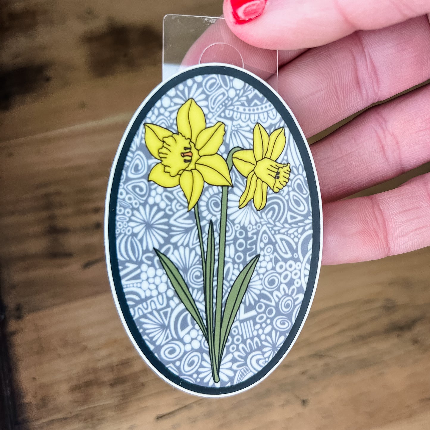 Birth Month Flower Sticker