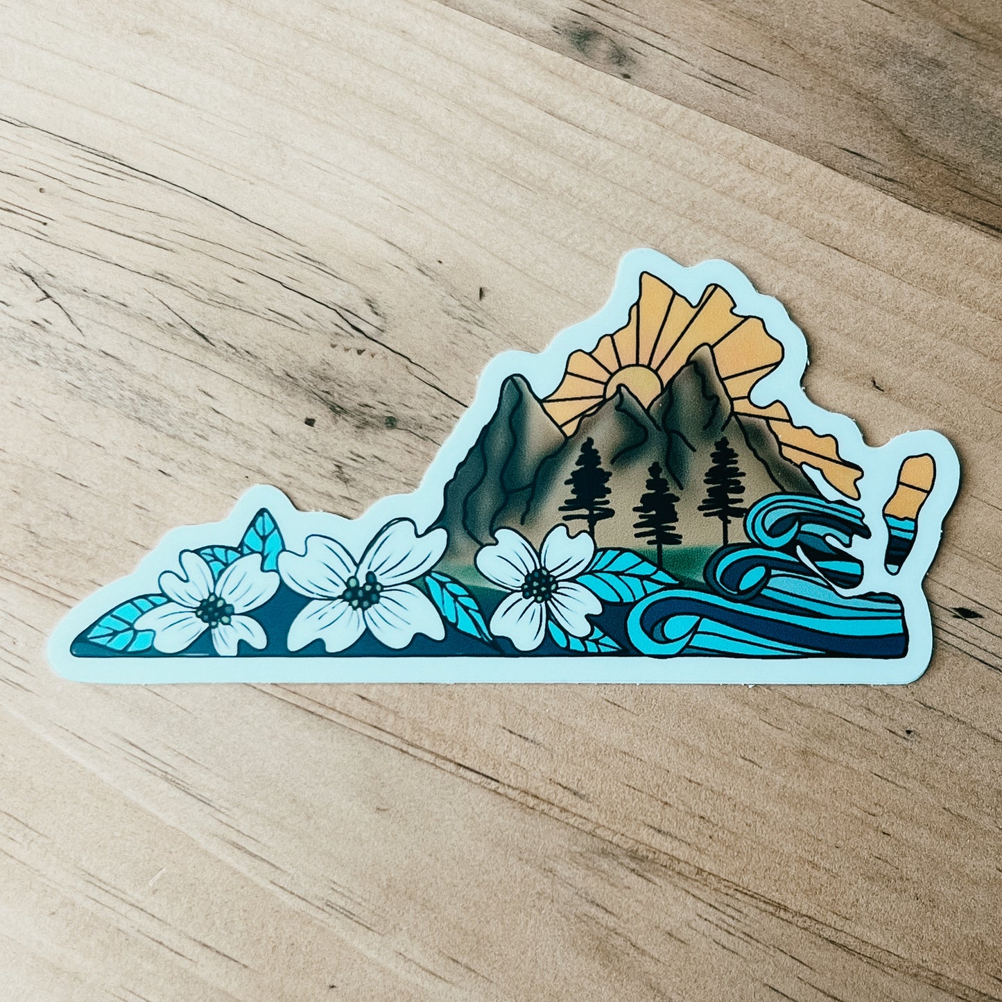 Love VA State Sticker