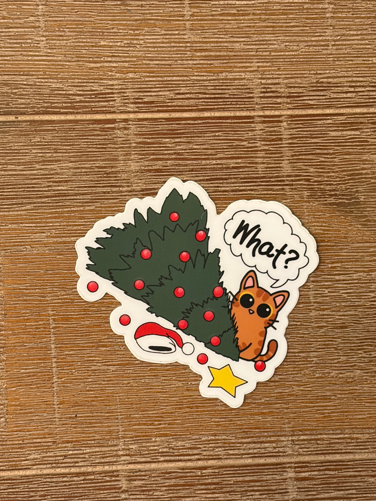 Christmas Tree Cat - What?