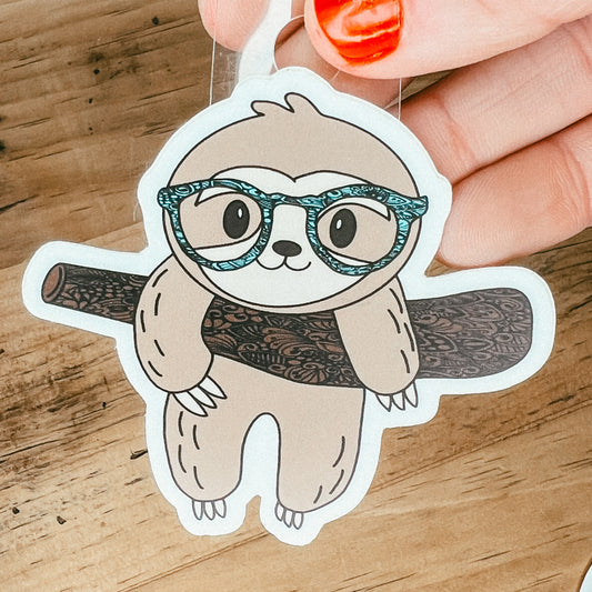 Smarty Sloth Sticker