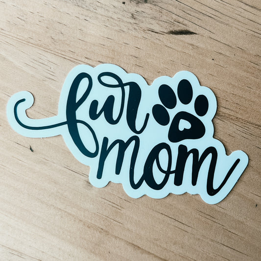 Fur Mom Sticker Large