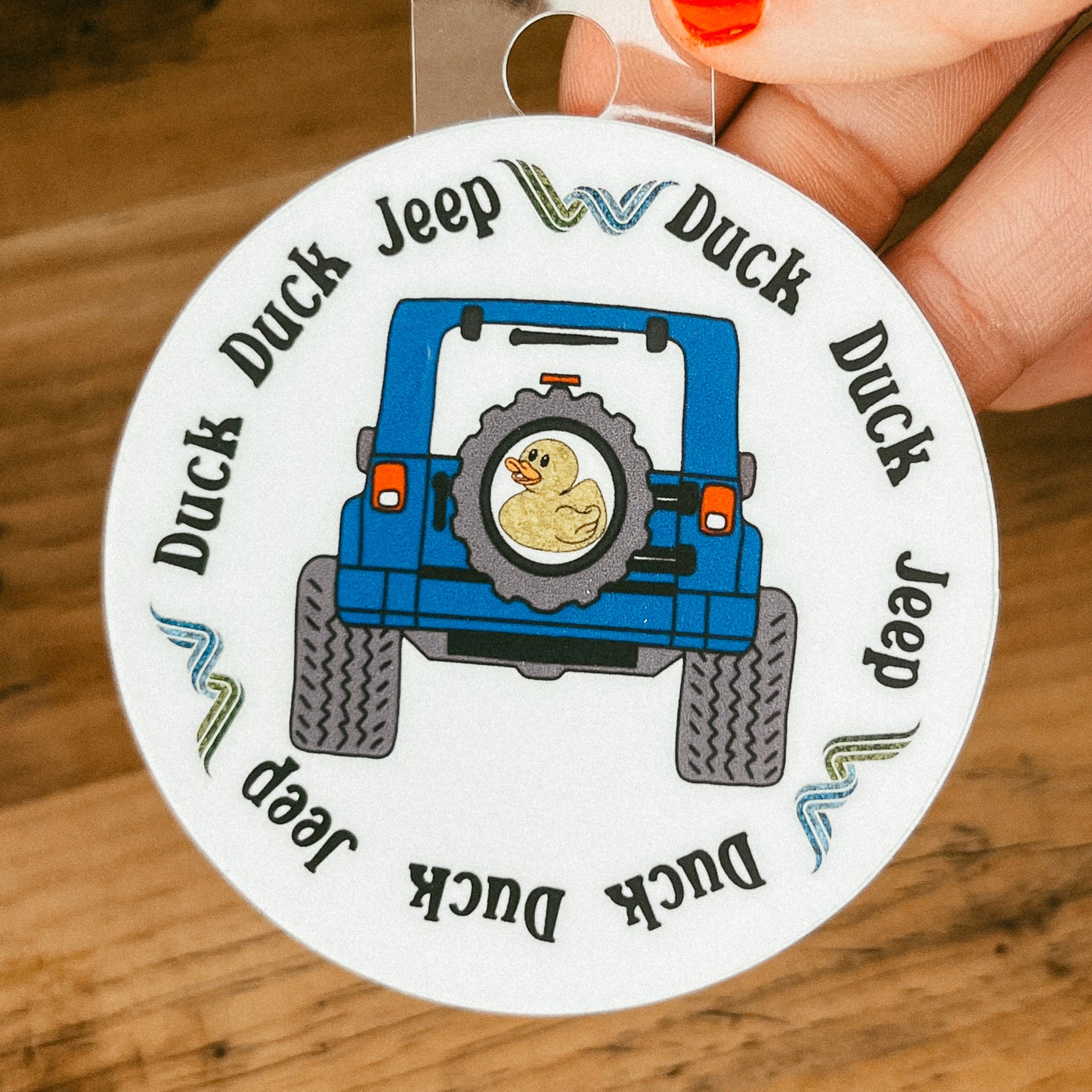 Woodstock Duck Duck Jeep Sticker