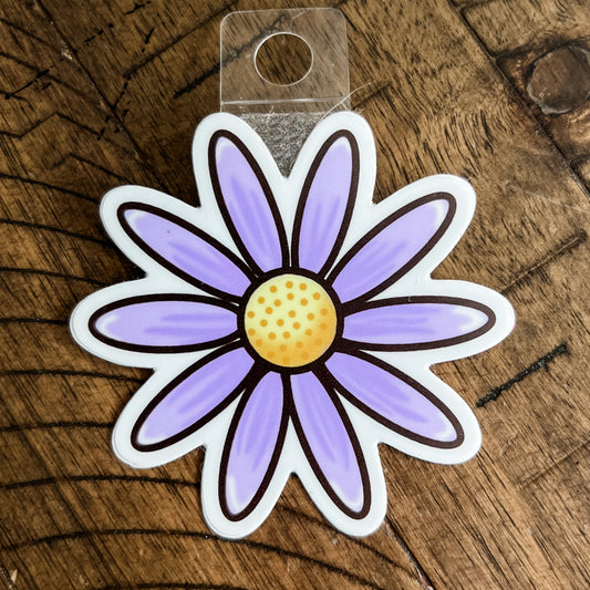 3” Purple Daisy Sticker