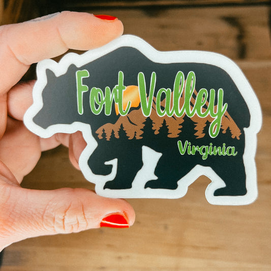 Large Fort Valley Bear Sticker