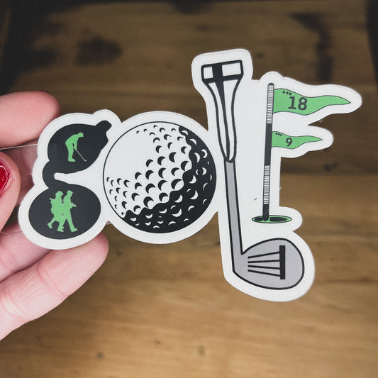 Large Golf Sticker