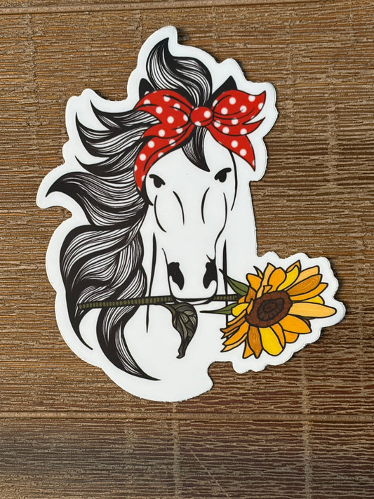 Horse Bow and Sunflower
