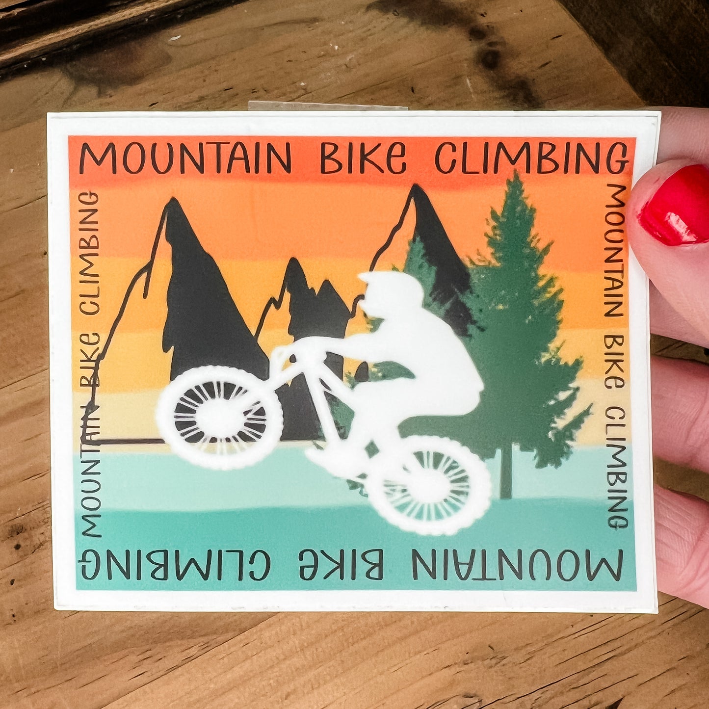 Mountain Biker Sticker