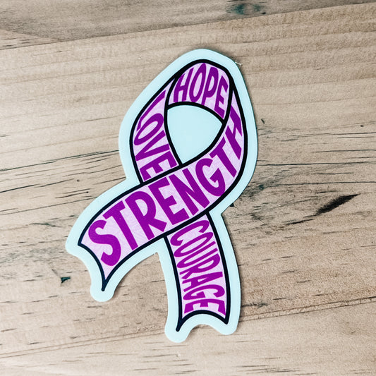 Support Ribbon Stickers