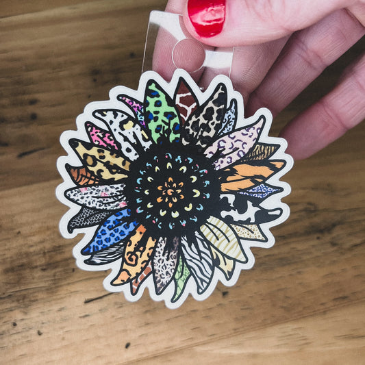 Sunflower Quilt Sticker