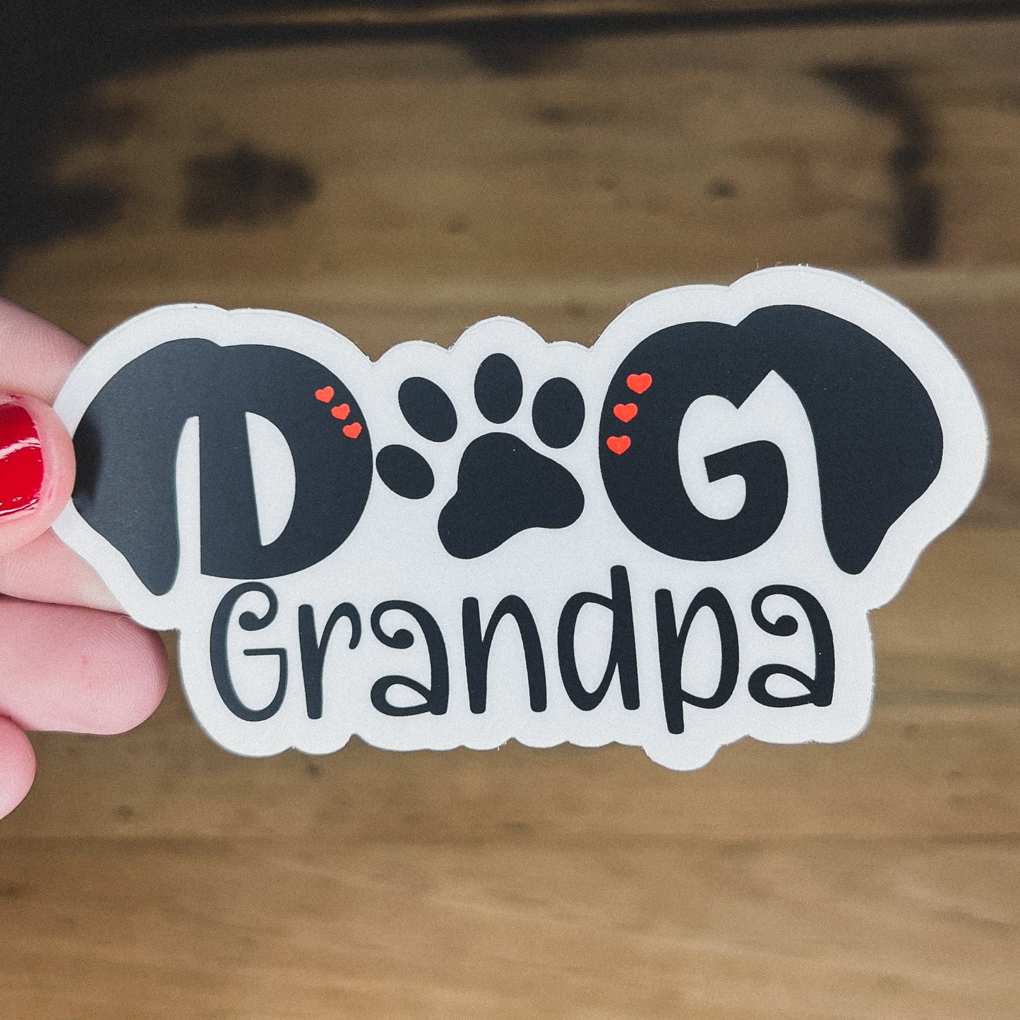 Dog Grandpa Sticker