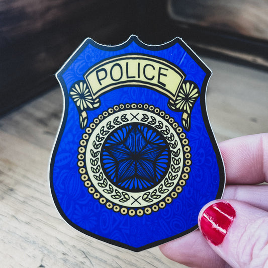 Police Badge Sticker