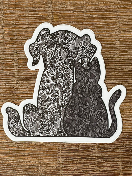 Zen Buddies-Cat and Dog