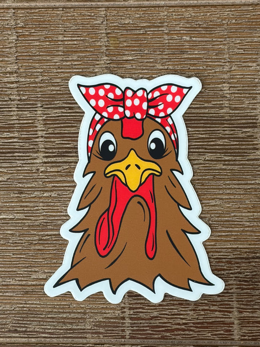 Hen with a Bow