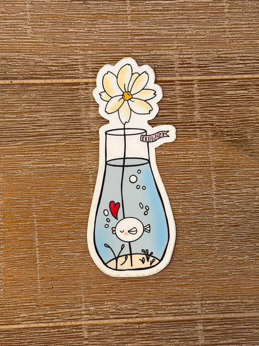 Flower the Fish Sticker