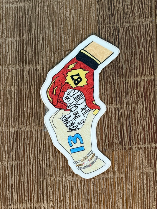 Karma is the guy on the Chiefs Sticker