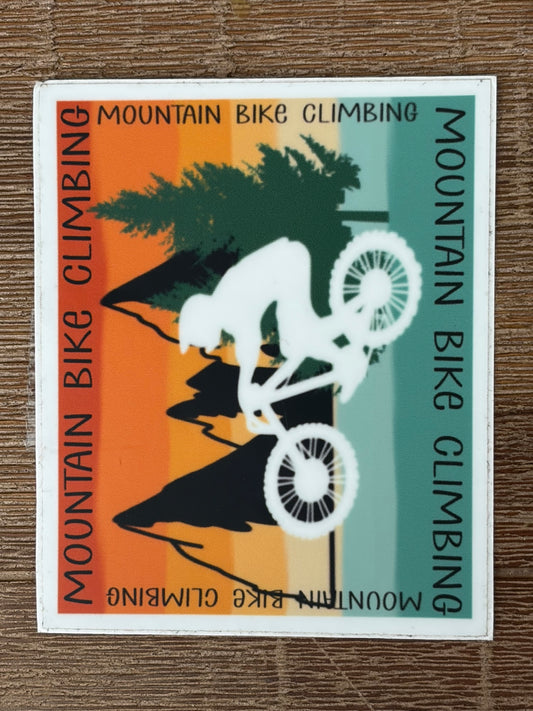 Mountain Biker Sticker