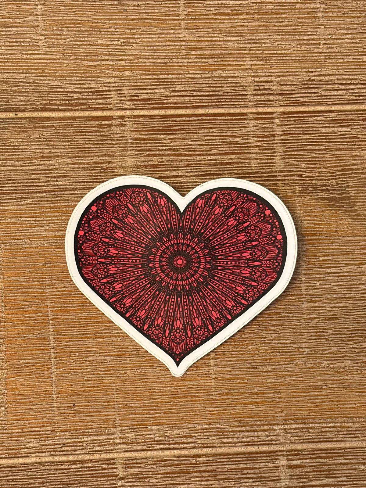 Red Mandala Heart