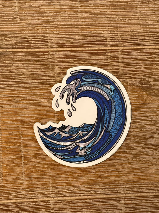 Ride the wave Sticker