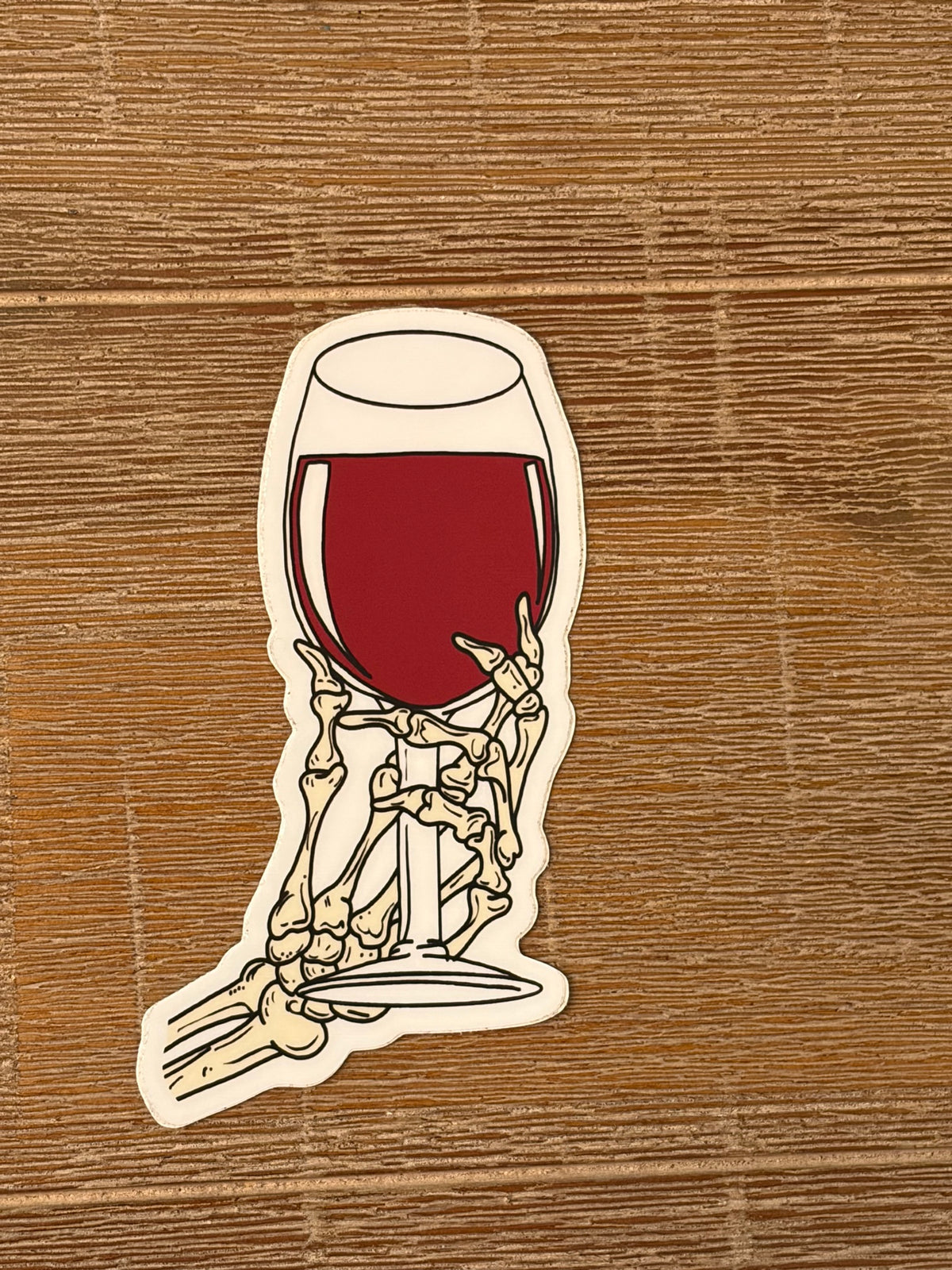 Skeleton Wine Glass