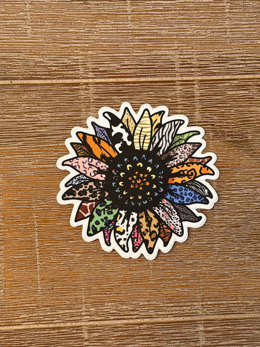 Sunflower Quilt Sticker