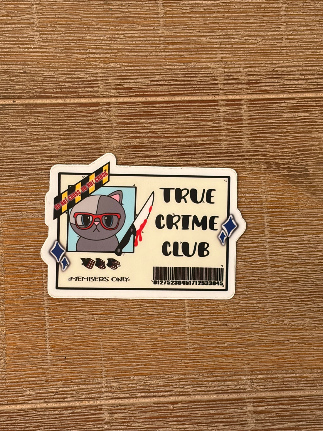 True Crime Club Sticker
