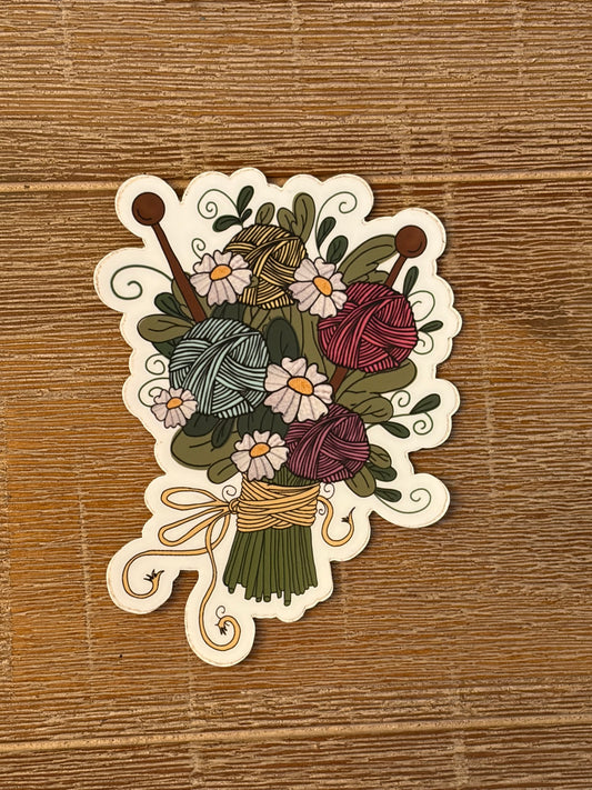Yarn Bouquet Sticker